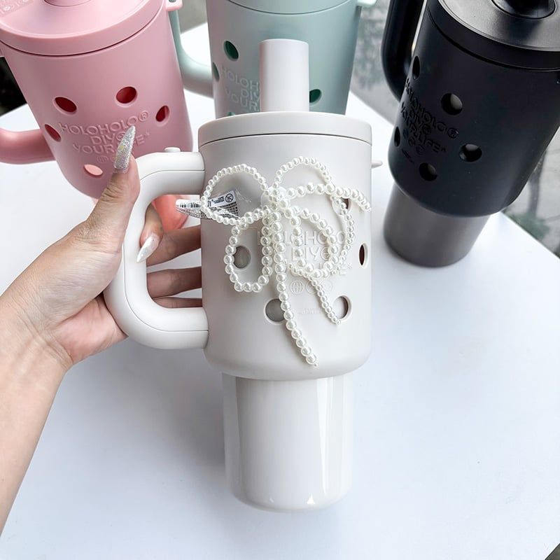 Charm Bình Nước DIY , Phụ Kiện Trang Trí Bình Nước Xinh Xắn, Nhiều Màu Sắc HOLOHOLO