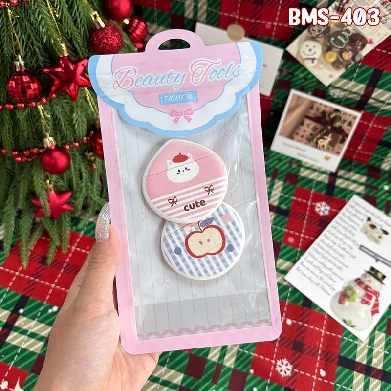 Bông Mút Trang Điểm Tán Nền, Tán Cushion Tiện Lợi Idealful Makeup Foundation Puff