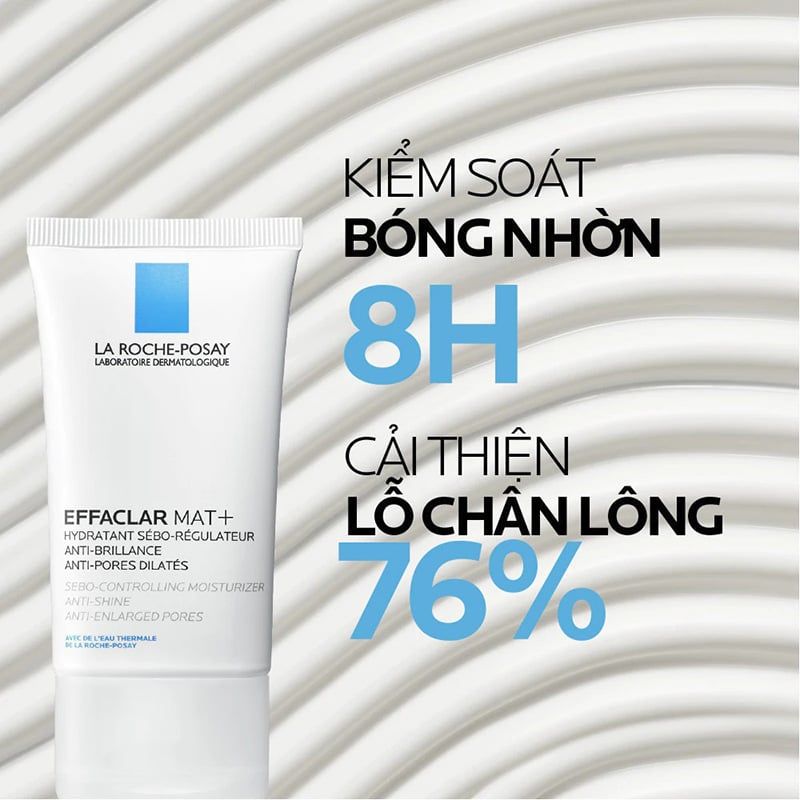 Kem Dưỡng La Roche-Posay Kiềm Dầu, Cải Thiện Lỗ Chân Lông Effaclar Mat+ 40ml