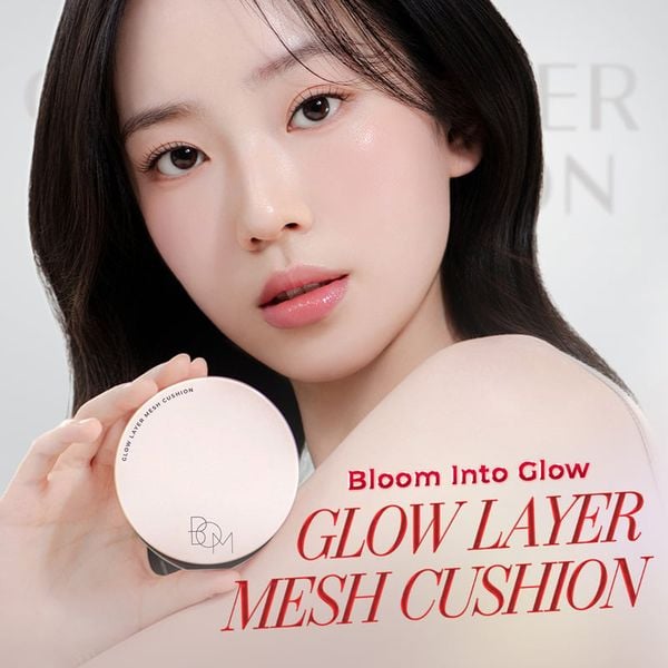  Phấn Nước B.O.M Chống Nắng & Che Khuyết Điểm Glow Layer Mesh Cushion SPF 50+ PA++++ 18g 