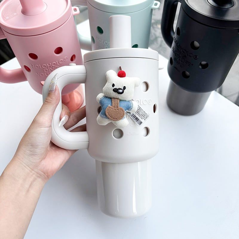 Charm Bình Nước DIY , Phụ Kiện Trang Trí Bình Nước Xinh Xắn, Nhiều Màu Sắc HOLOHOLO