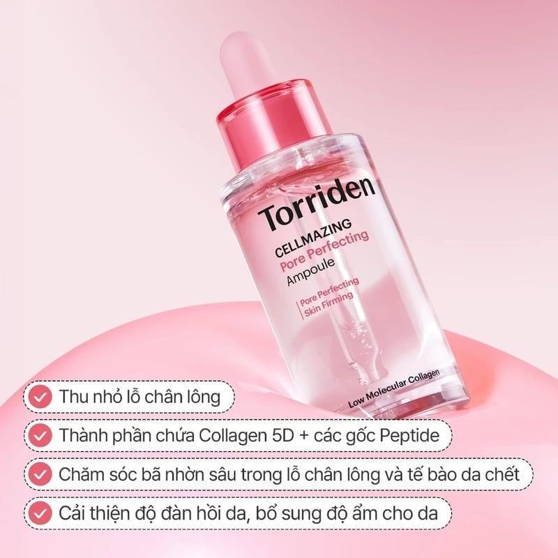 Serum Torriden Chăm Sóc Lỗ Chân Lông Cellmazing Pore Perfecting Ampoule 30ml