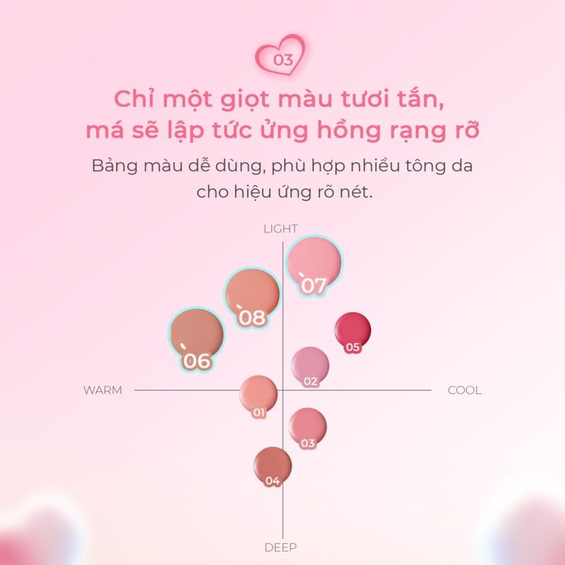 Má Hồng Dạng Kem Peripera Syrupy Tok Cheek 9g