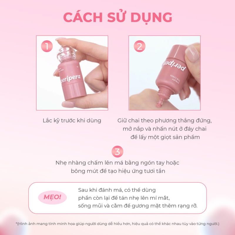 Má Hồng Dạng Kem Peripera Syrupy Tok Cheek 9g