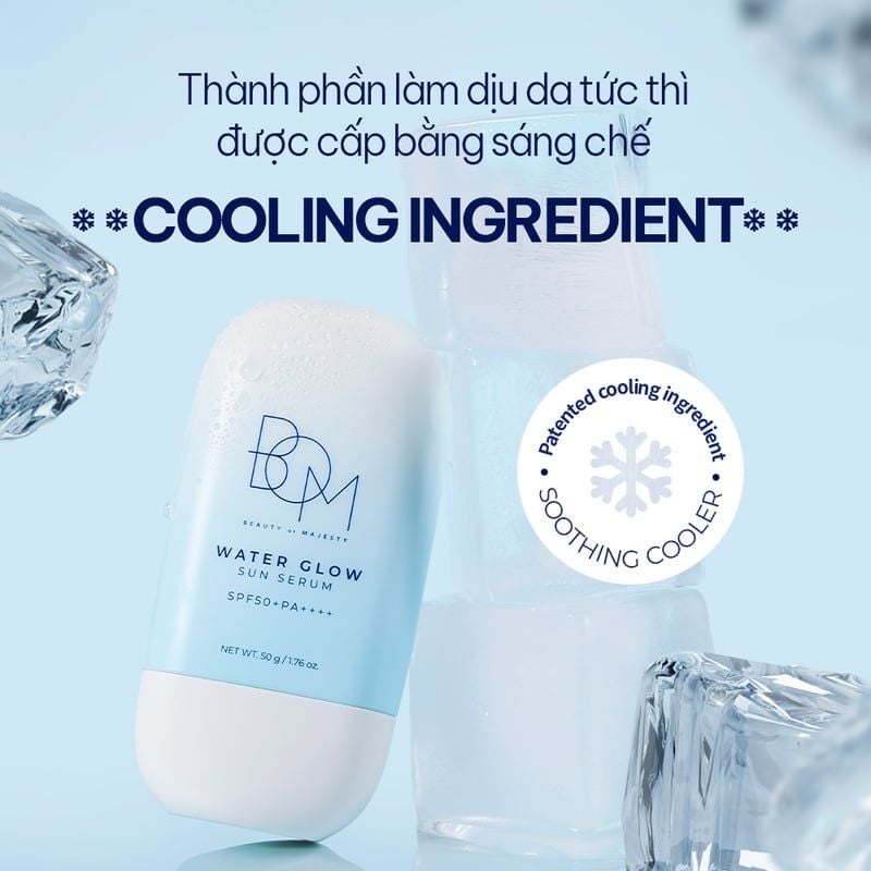 Serum Chống Nắng Dưỡng Ẩm B.O.M Water Glow Sun Serum 50g