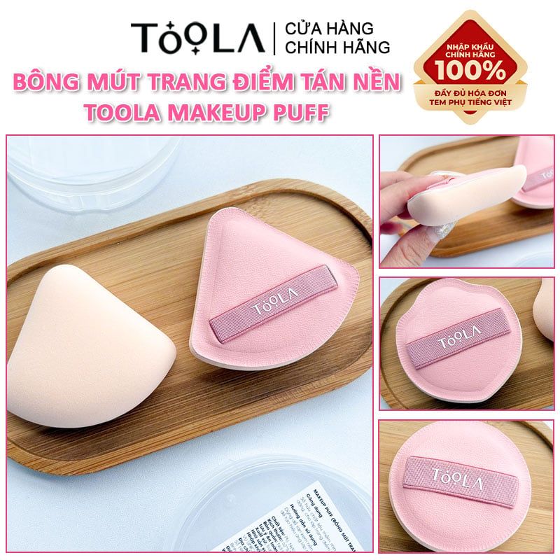 Bông Mút Trang Điểm Tán Nền Mềm Mịn TOOLA Makeup Puff