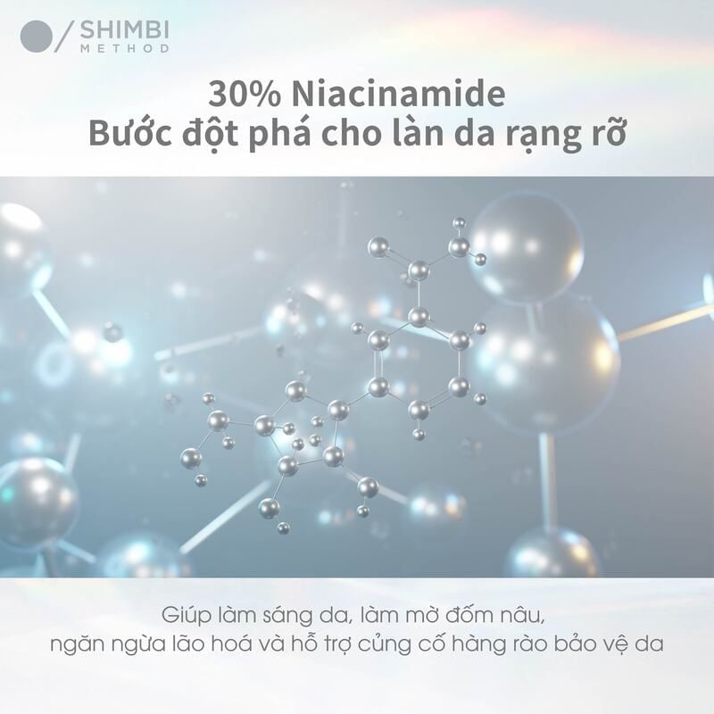 Serum Shimbi Hỗ Trợ Dưỡng Sáng, Đều Màu Da Method Derma Serum Niacinamide 30% 30ml