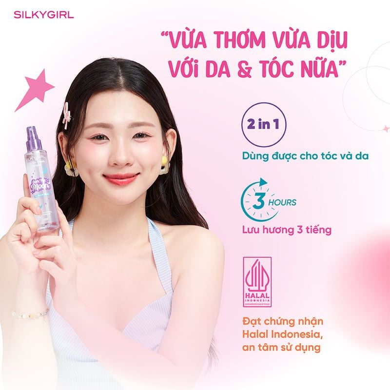 Xịt Thơm Toàn Thân Silkygirl Eau De Crush Cologne 100ml