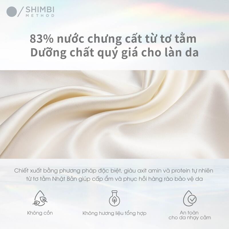 Nước Dưỡng Shimbi Cấp Ẩm Da Method Derma Lotion Silk Water 83% 120ml