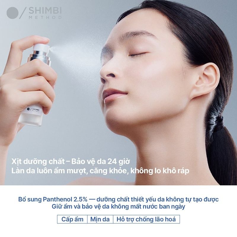 Tinh Chất Dưỡng Ẩm Dạng Xịt Shimbi Method Derma Serum Mist Panthenol 2.5% 50ml