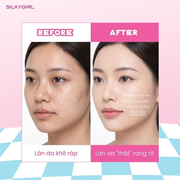  Kem Nền Silkygirl Mỏng Nhẹ Serum Bb Cream SPF30 PA+++ 20ml 