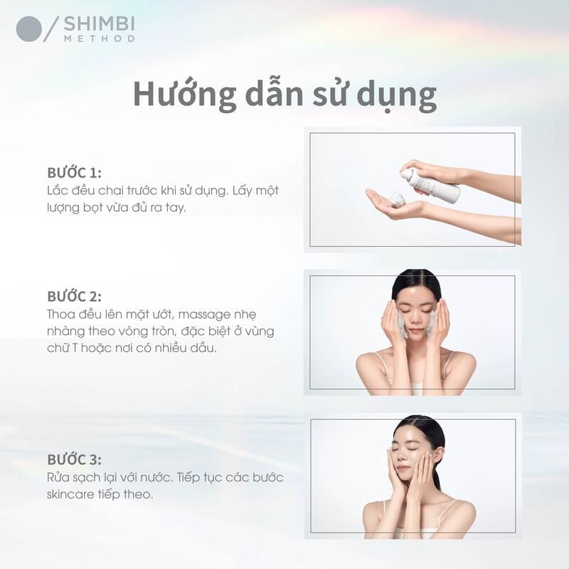 Sữa Rửa Mặt Shimbi Dạng Bọt Làm Sạch Sâu Method Face Wash Double Enzyme, Black Charcoal, Moroccan Lava Clay 120g