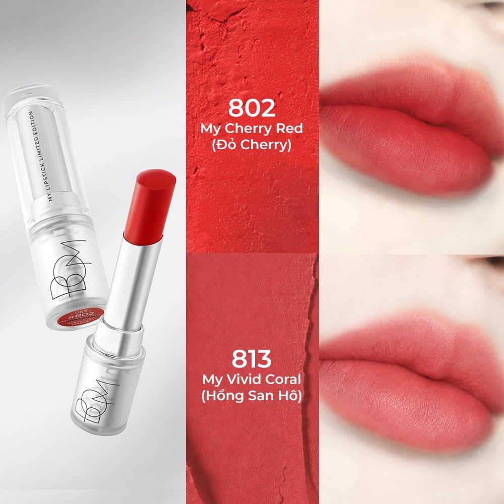[PHIÊN BẢN ĐẶC BIỆT] Son Thỏi Lì B.O.M Lên Màu Chuẩn My Lipstick