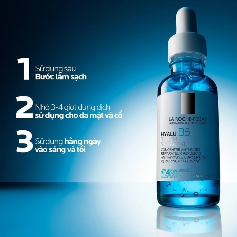 Serum La Roche-Posay Dưỡng Ẩm & Hỗ Trợ Cải Thiện Nếp Nhăn Hyalu B5 Suractivated Serum 30ml