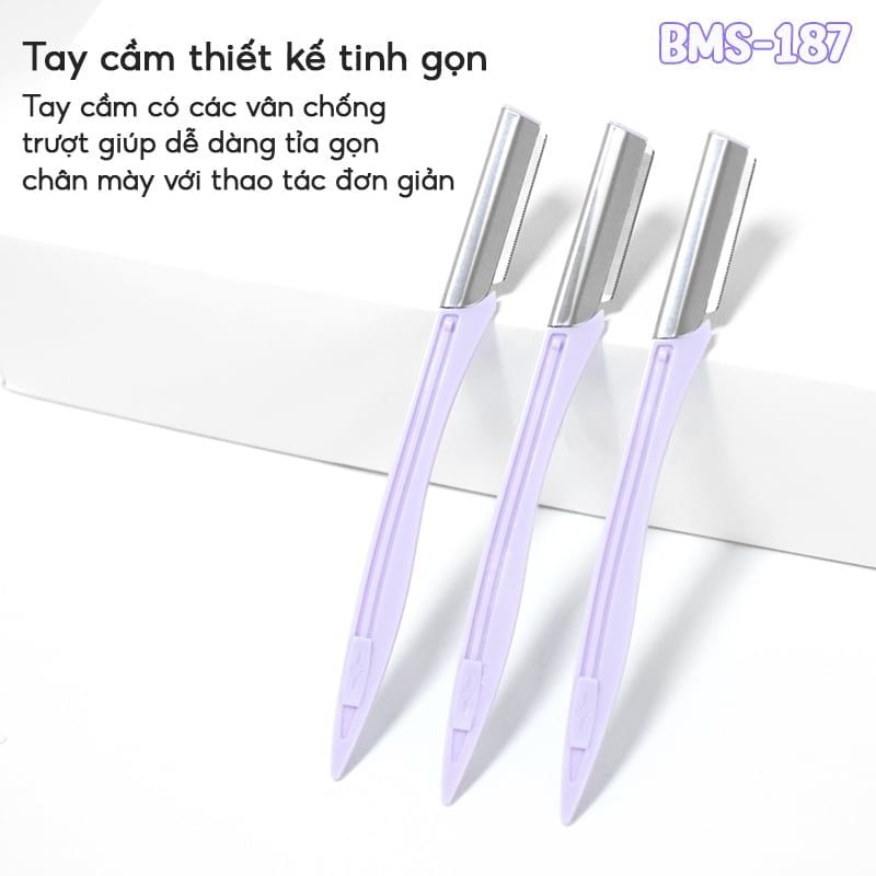 Set Dao Cạo Lông Mày Tiện Lợi Idealful Eyebrow Razor Set - BMS-187