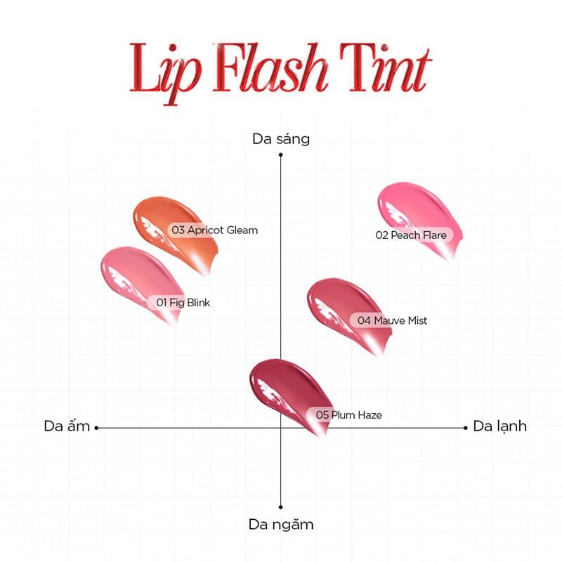Son Tint Bóng B.O.M Lip Flash Tint 3g