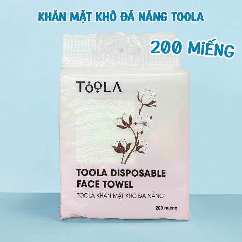 Khăn Mặt Khô Đa Năng Cao Cấp, Mềm Mịn TOOLA Disposable Face Towel
