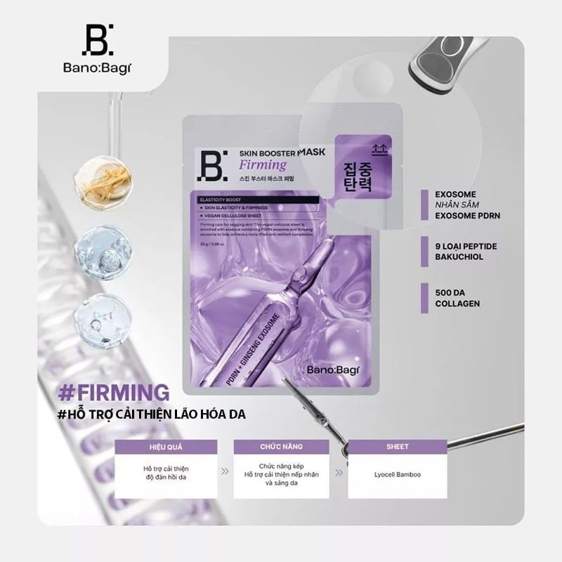 Mặt Nạ Banobagi Chăm Sóc Da, Cấp Ẩm, Hỗ Trợ Dưỡng Sáng Da Skin Booster Mask 25g