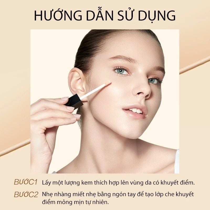 Kem Che Khuyết Điểm Perfect Diary Flawless Glaze Silky Touch Liquid Concealer 7ml