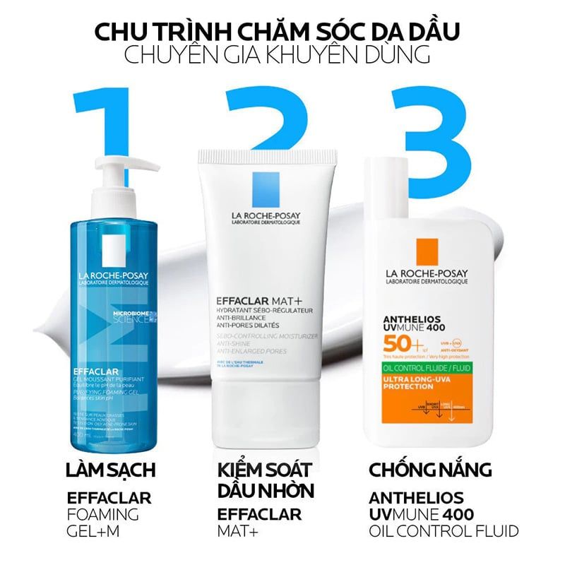 Kem Dưỡng La Roche-Posay Kiềm Dầu, Cải Thiện Lỗ Chân Lông Effaclar Mat+ 40ml