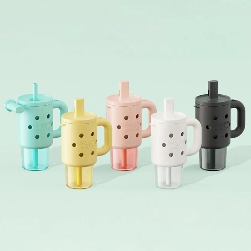 Bình Nước DIY HOLOHOLO 800ml (Không bao gồm phụ kiện trang trí)