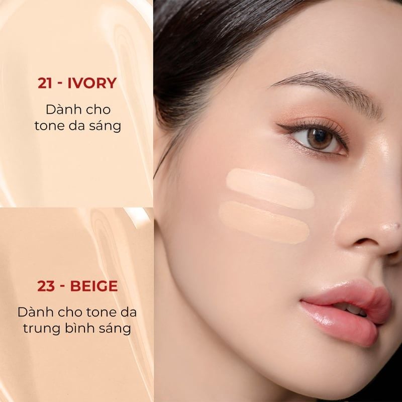 [Limited Edition 2026] Phấn Nước  B.O.M Trang Điểm Che Phủ Tốt, Khuyết Điểm, Lâu Trôi Cover Flex Cushion SPF50+/ PA+++ 15g