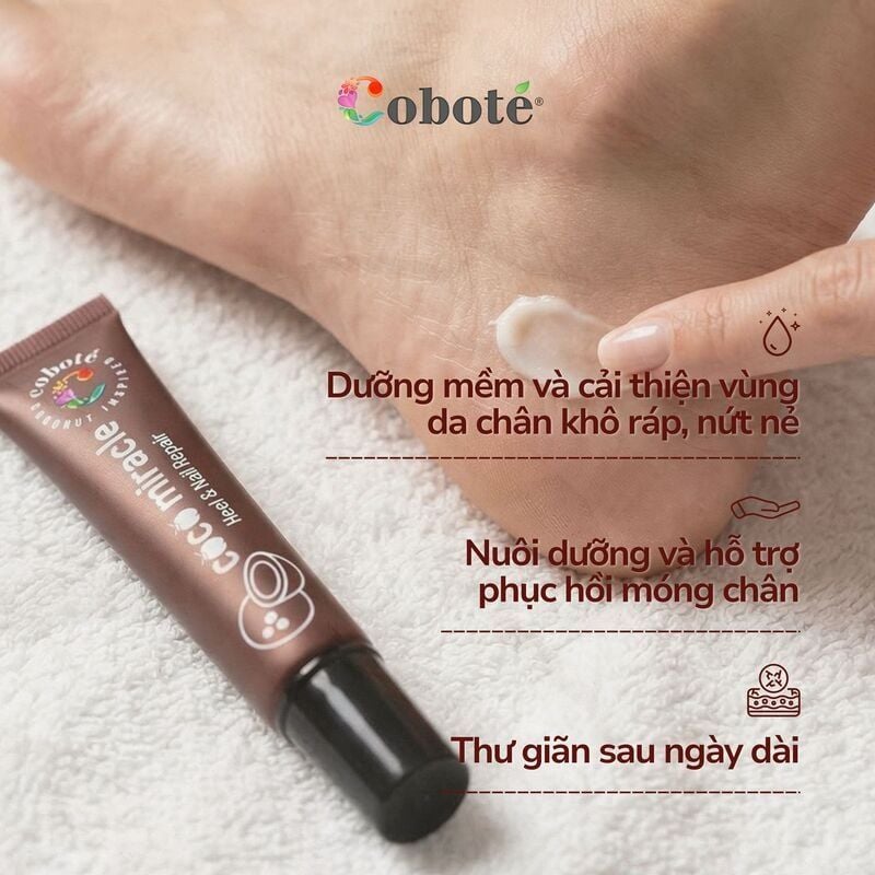 Kem Dưỡng Gót Chân & Móng COBOTÉ Coco Miracle Heel & Nail Repair 20g