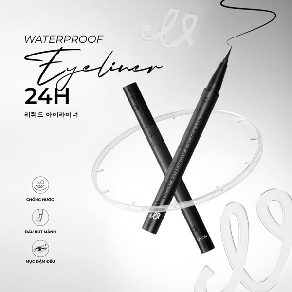  Bút Kẻ Mắt Nước 24h Vacosi Waterproof Eyeliner 24H - VM29 0.6g 