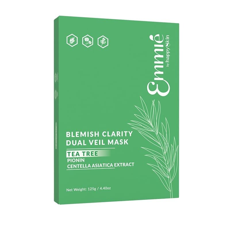 Mặt Nạ Emmié By HappySkin Làm Dịu Da, Hỗ Trợ Giảm Mụn Blemish Clarity Dual Veil Mask