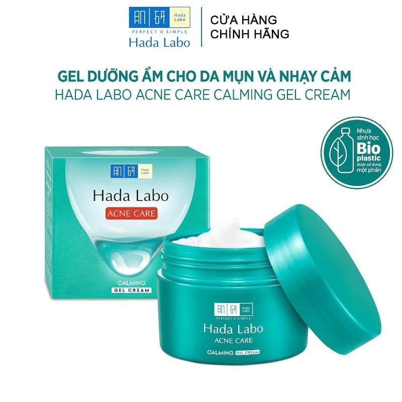 Gel Dưỡng Ẩm Hada Labo Cho Da Nhạy Cảm Acne Care Calming Gel Cream 50g