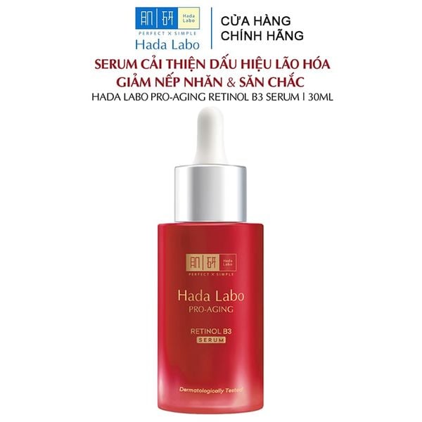  Serum Hỗ Trợ Cải Thiện Lão Hóa Da Hada Labo Pro-Aging Retinol B3 Serum 30ml 