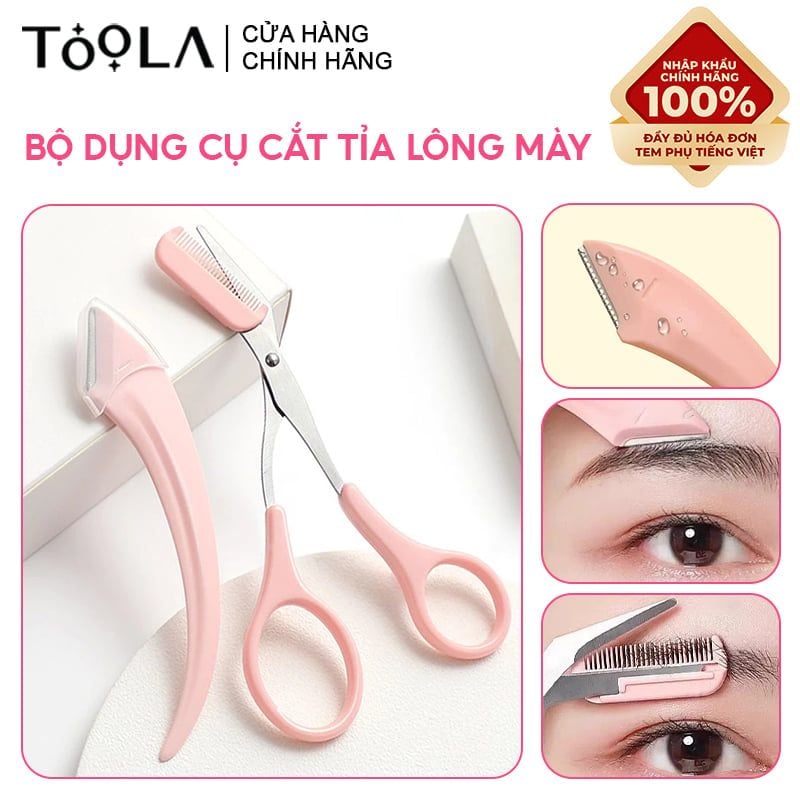 Bộ Dụng Cụ Cắt Tỉa Lông Mày TOOLA Multi-function Eyebrow Trimmer Tool Set - BT-TLA096
