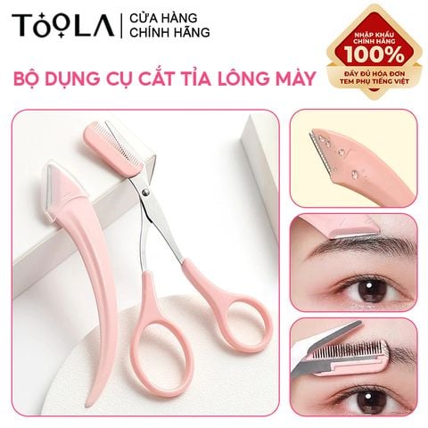 Bộ Dụng Cụ Cắt Tỉa Lông Mày TOOLA Multi-function Eyebrow Trimmer Tool Set - BT-TLA096