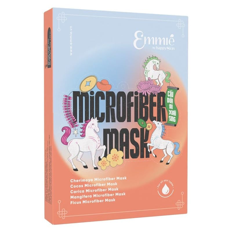Mặt Nạ Vi Sợi Microfiber Emmié by HappySkin Microfiber Mask 28g