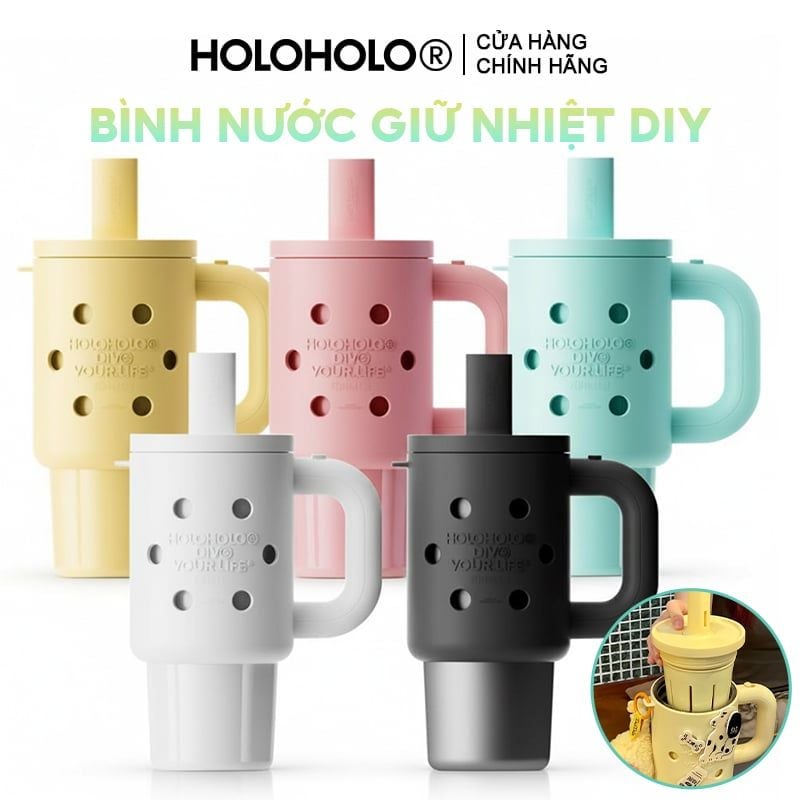 Bình Nước Giữ Nhiệt DIY HOLOHOLO 800ml