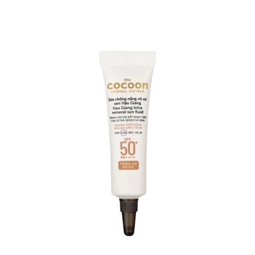  [Gift] Cocoon Sữa Chống Nắng Vô Cơ Sen Hậu Giang #Tone up Beige 5ml  - Trị Giá 40k 