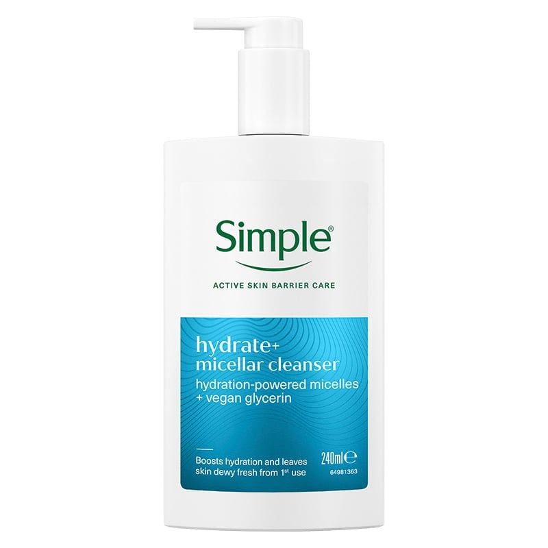 Sữa Rửa Mặt Simple Giúp Giảm Mụn, Cấp Ẩm, Phục Hồi Da Cleanser 240ml