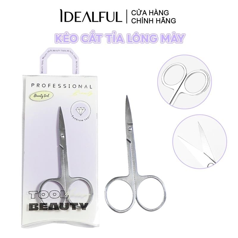 Kéo Cắt Tỉa Lông Mày Idealful Scissors Eyebrow Trimmers - BMS-310