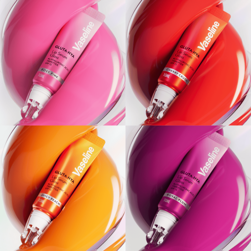 Son Dưỡng Có Màu Dạng Serum Vaseline Gluta-Hya Lip Serum Gloss 10ml
