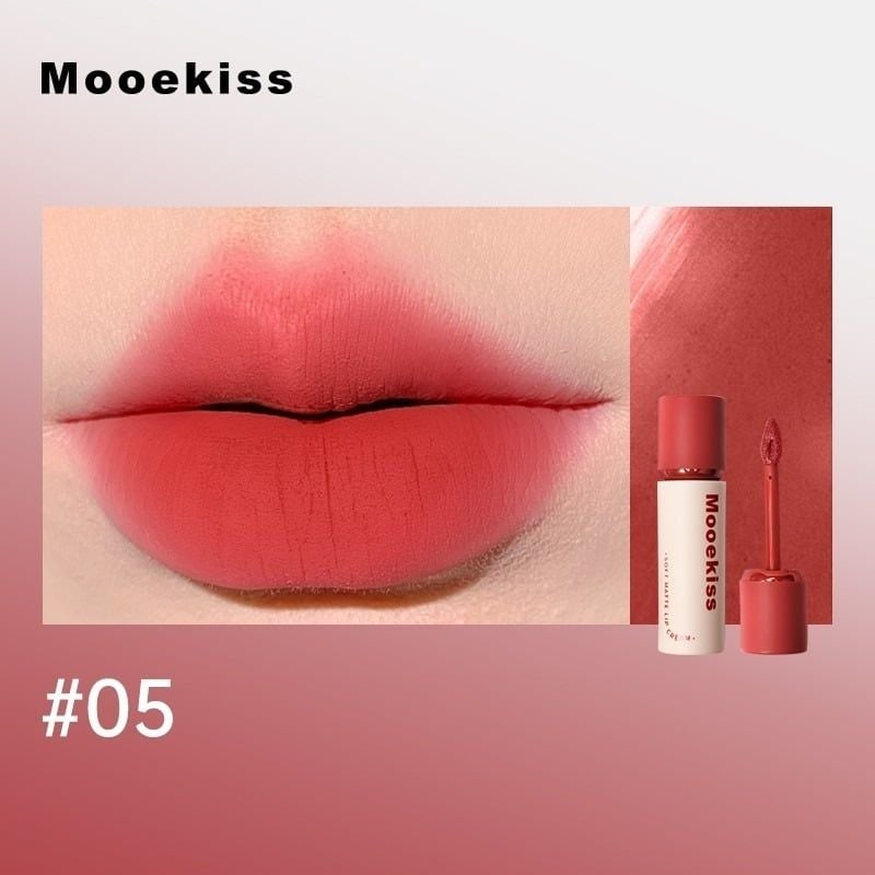 Son Kem Lì Bền Màu Mooekiss Soft Matte Lip Cream 3g