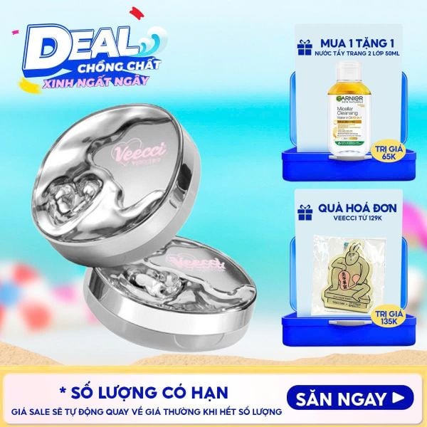  Phấn Nước Cấp Ẩm, Kiềm Dầu, Lâu Trôi VEECCI Essence Lock Makeup Mesh Cushion Cream 10g 