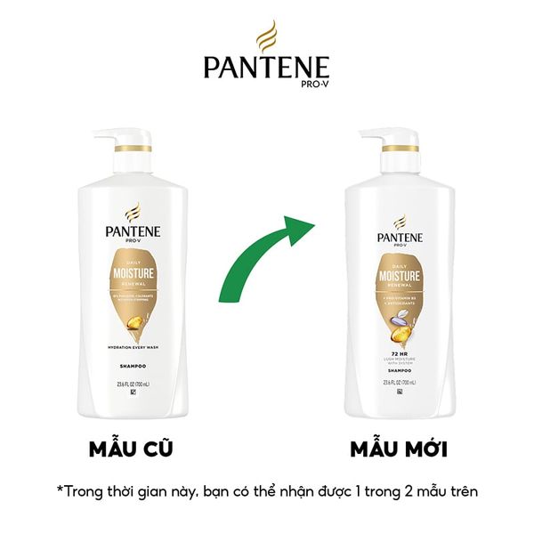  Dầu Gội Pantene Dưỡng Ẩm Tóc Mềm Mượt Pro-V Daily Moisture Renewal Shampoo Shampooing 700ml 