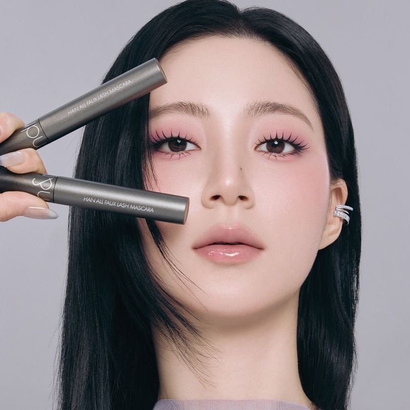 Mascara Chuốt Mi Romand Làm Cong, Dài, Tơi Mi Faux Lash Mascara 7g & Tẩy Trang Mascara Romand Han All Mascara Remover 7g