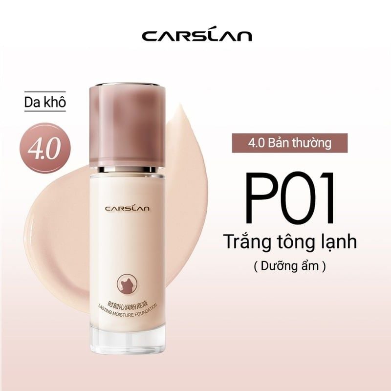 Kem Nền Carslan Dưỡng Ẩm, Kiềm Dầu Lâu Trôi Lasting Foundation 4.0 30g