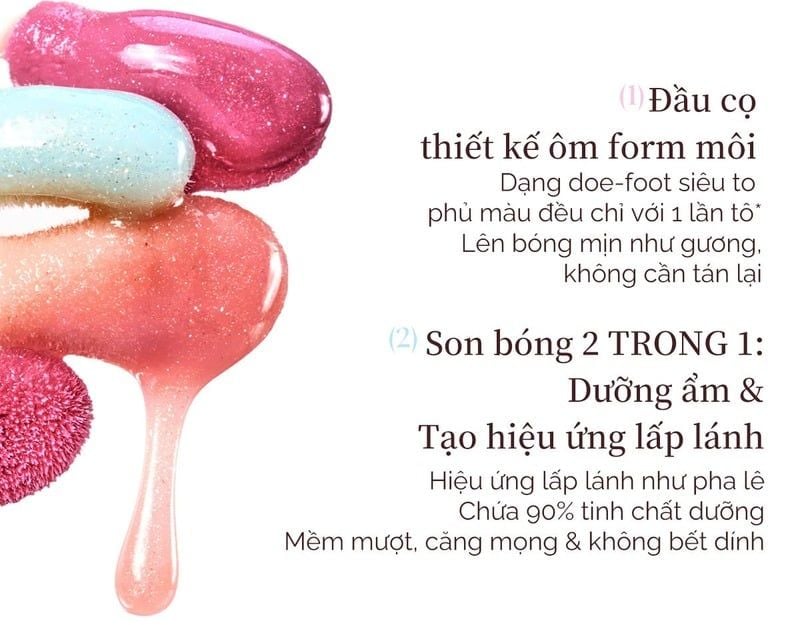Son Bóng Joocyee Căng Mọng Dưỡng Ẩm Môi Luminous Lip Gloss 4.5g