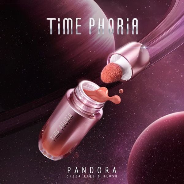  Má Hồng Kem Time Phoria Mịn Lì, Tán Mượt Tự Nhiên Pandora Cheek Liquid Blush 5g 