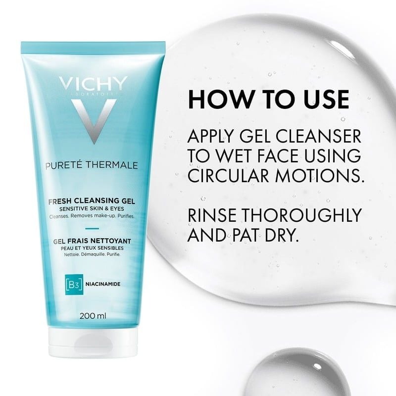 Gel Rửa Mặt Vichy Làm Sạch & Giảm Bã Nhờn Laboratoires Pureté Thermale Fresh Cleansing Gel