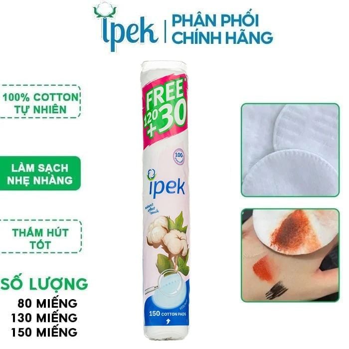 Bông Tẩy Trang Cotton Thổ Nhĩ Kỳ Ipek Klasik Cotton Pads