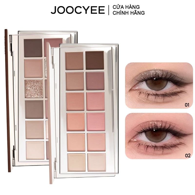 Bảng Phấn Mắt 12 Ô Joocyee 12 Shades Eyeshadow Palette 14g