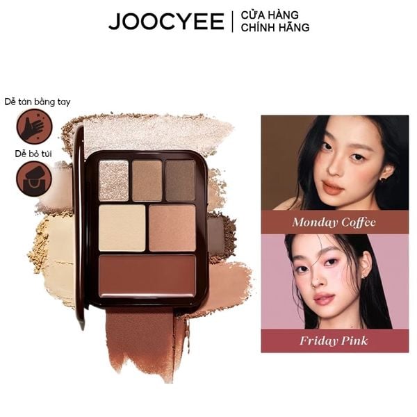  Bảng Phấn Mắt Má Môi Đa Năng Joocyee Lookbook Palette 13.5g 